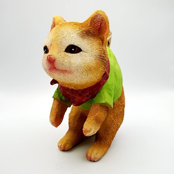 Cute Critter Collectible Figurine Textured & Detailed Ceramic Bandit Outfit - Picture 7 of 7